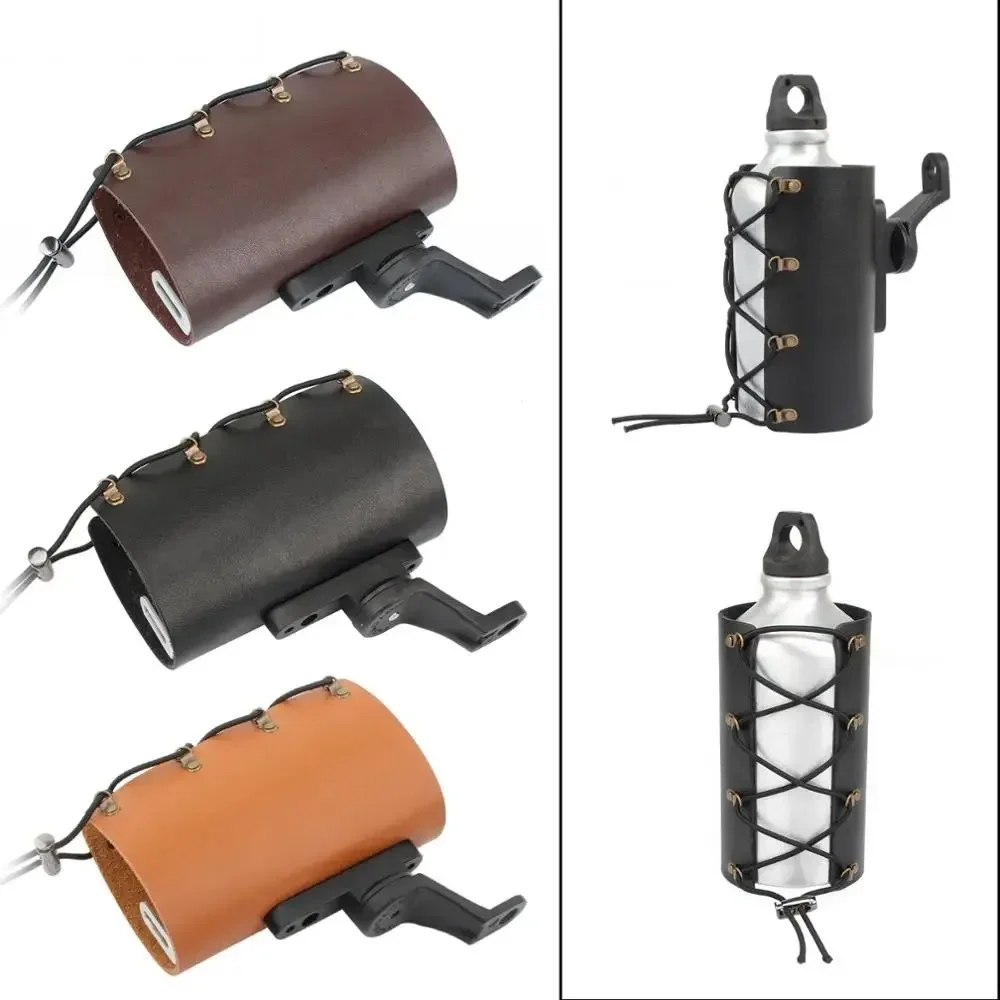 9mm Motorcycle Bicycle Cruiser ATV UTV ADV Universal Ajustable Handlebar Coffee Cup Holder Engine Guard Drink Water Bottle Mount