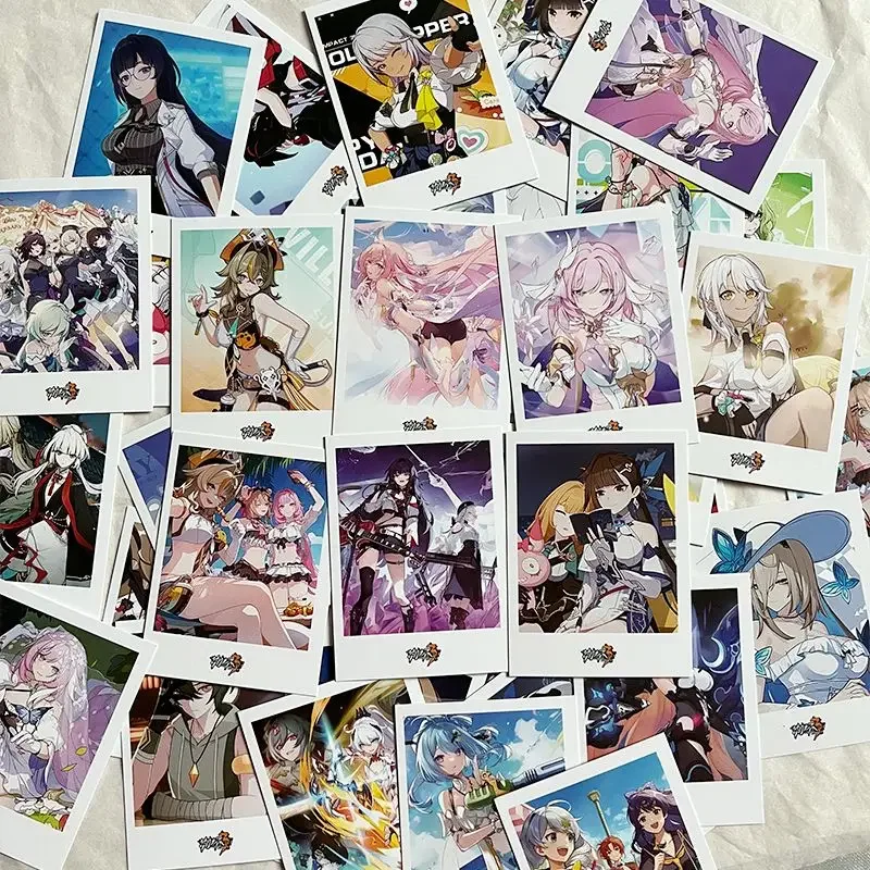 40PCS/Set Honkai Impact 3 Valkyrie 5.8x7.8cm Lomo Card Photocard HD Printed Small Album Photo Cards For Fans Collection Postcard