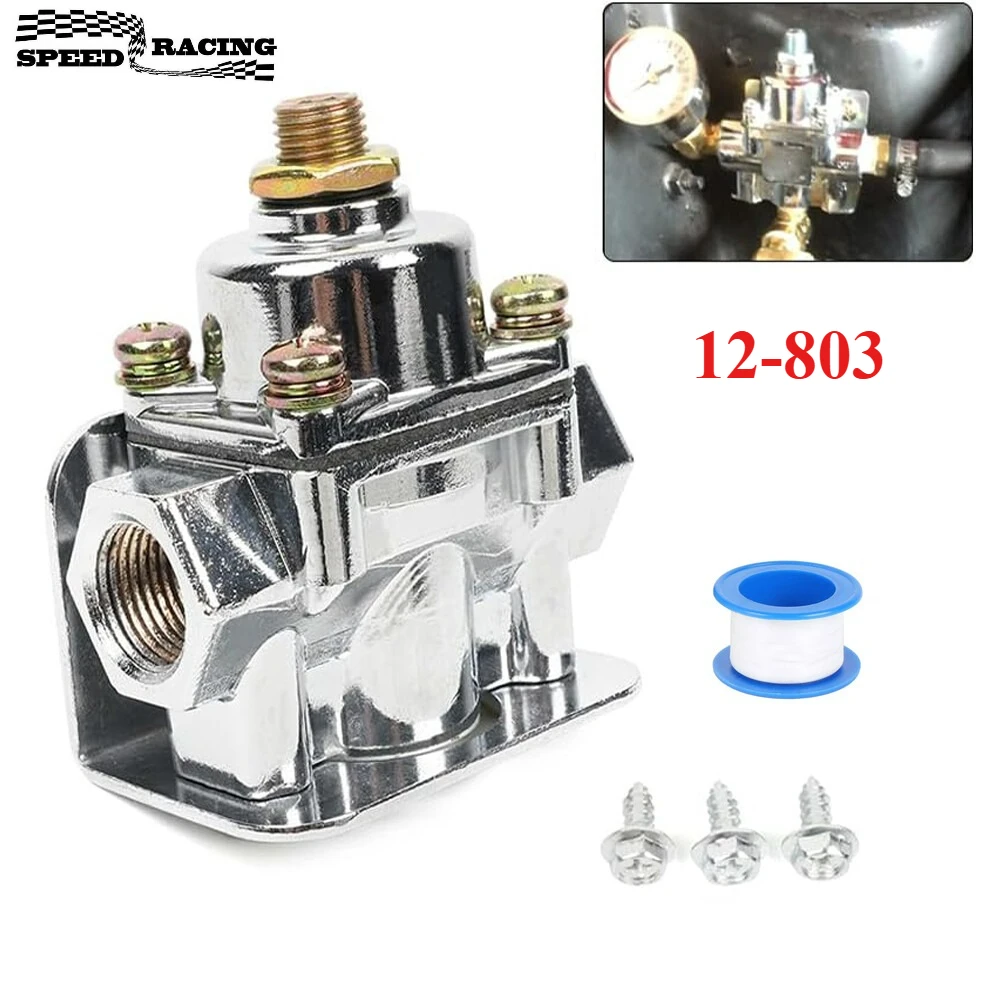 Регулятор давления топлива карбюратора 12-803 для Holley 2-портовый 4 1/2–9 фунтов на квадратный дюйм, новый