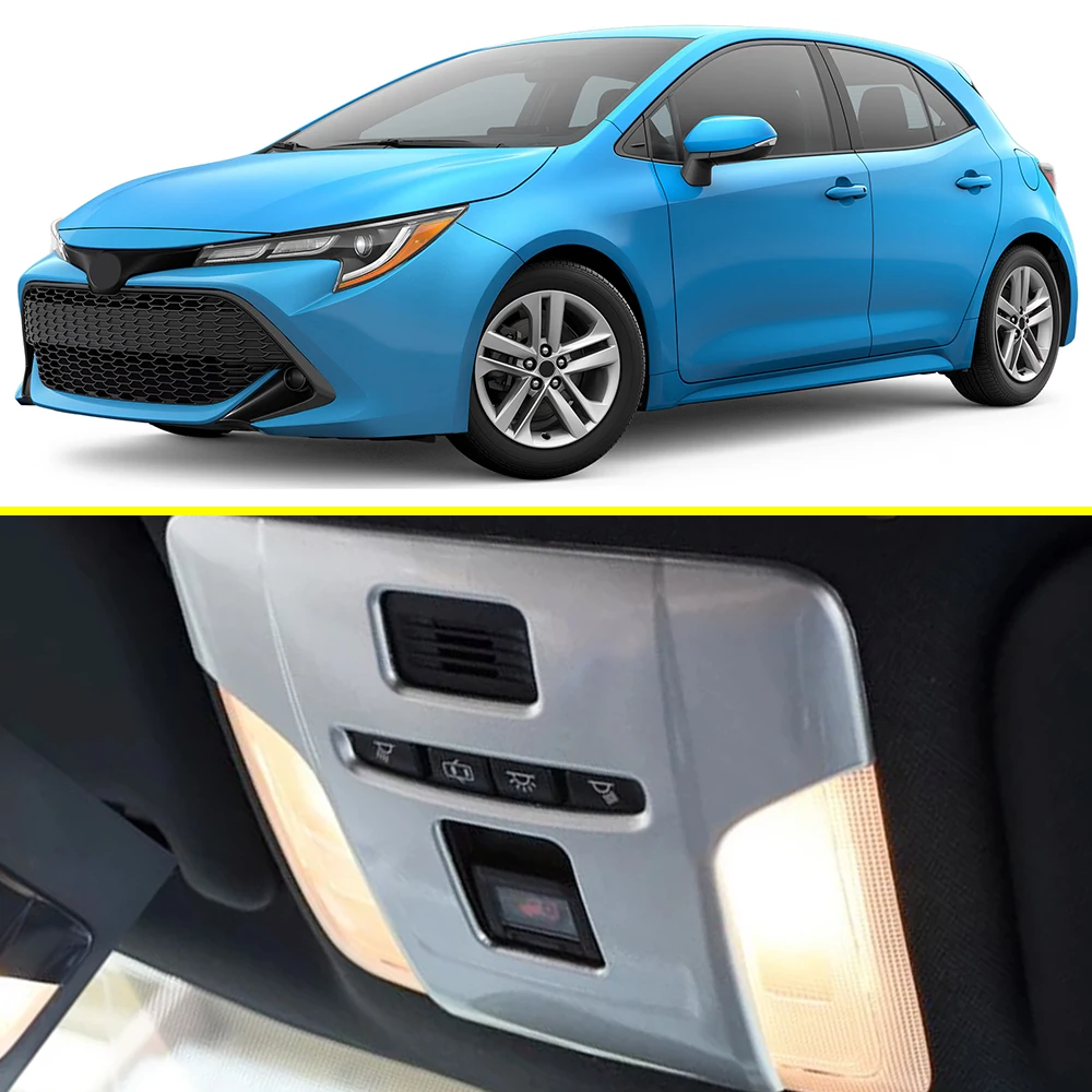 

Наклейка на панель светильника для чтения в автомобиле для Toyota Corolla E210 2019 2020 2021 2022, аксессуары в стиле матового хрома из ABS-пластика