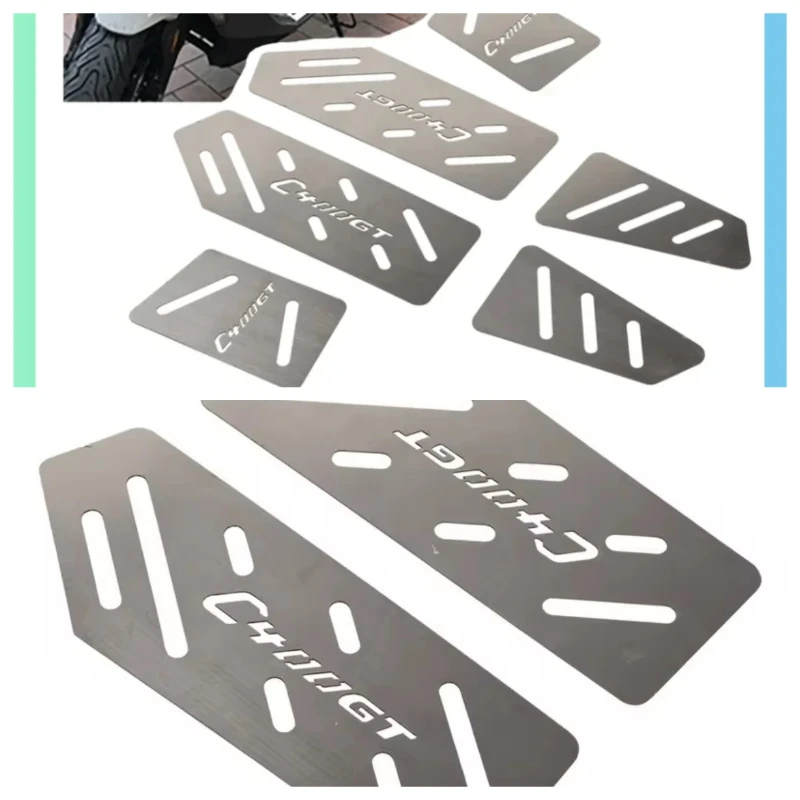 For BMW C400GT 2023 C 400 GT 2024 2023 2022 2021 2020 Motorcycle Footrest Pedal Footboard Foot Plate Pedal Footpads Stainless