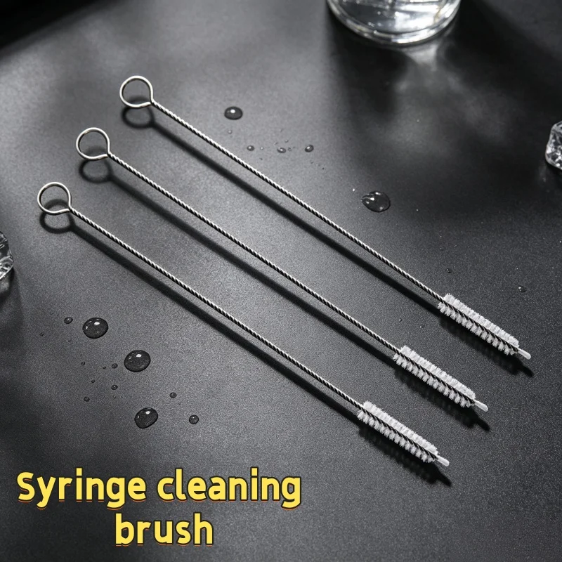 2/10Pcs Straw Cleaning Brush Stainless Steel Reusable Bottle Tube Cleaner For Drinking Straw Cup Kitchen Cleaning Tool