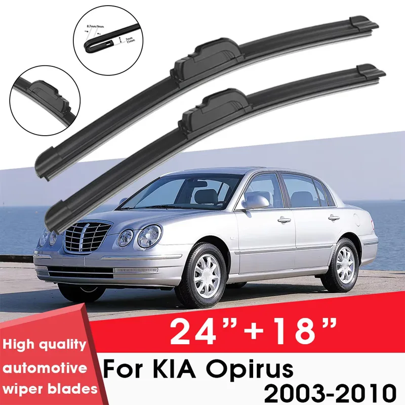 

BEMOST Car Wiper Blades Front Window Windshield Rubber Refill Wiper For KIA Opirus 2003-2010 24"+18" Car Accessories