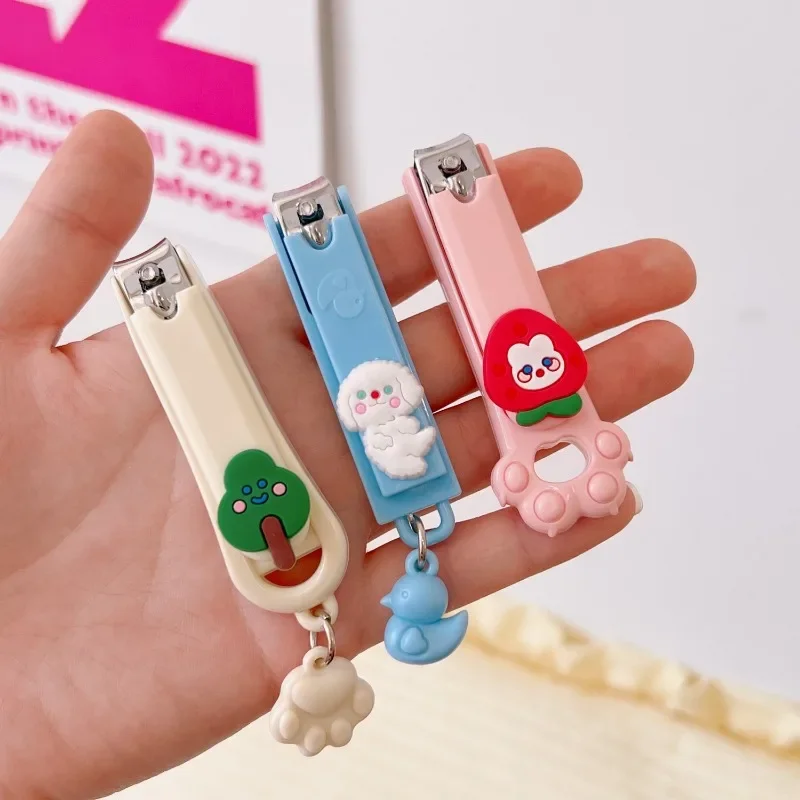 Cute Cartoon Bear Girls Heart Nail Clippers Cutter for Kids Nail Scissor Trimmer Kawaii Beauty Nail Art Baby Care Tool