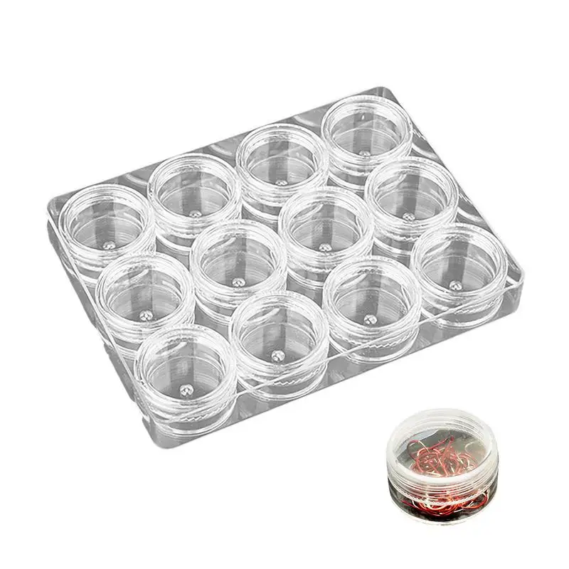 Bait Box Fishing Buckle Type Lure Box With Independent Cells Reusable Small Cosmetic Container Easy Access Jewelry Box For Beads