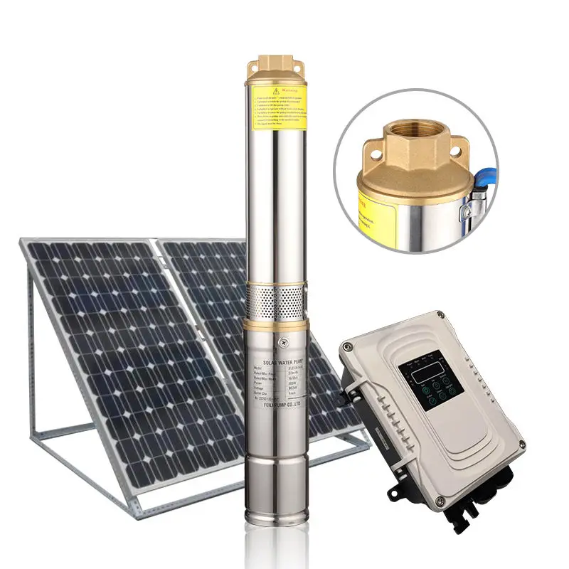 3 Inch Dc 750w Solar Submersible Deep Well Irrigation Water Pump For Agriculture