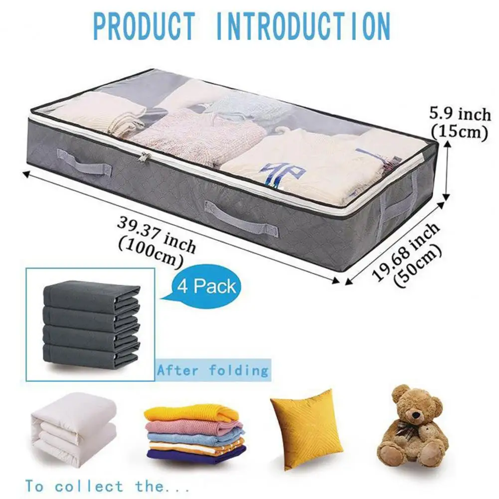 

Tear-resistant Storage Bag Compact Storage Bag Efficient under Bed Storage Solutions Durable Containers for Clothes Blankets