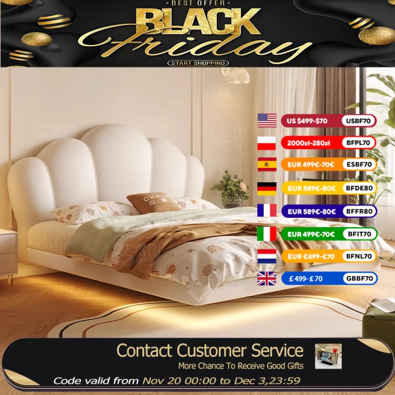 

Дизайнерская мягкая двуспальная кровать принцессы для детей, современная детская кровать для хранения вещей для девочек, односпальная кровать Queen Lit De Chambre A Coucher, мебель для дома