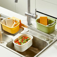 1pcs Kitchen Garbage Filter Sink Storage Basket Creative Sink Drain Basket Faucet Hanging Strainer Basket Openable Bottom Cover