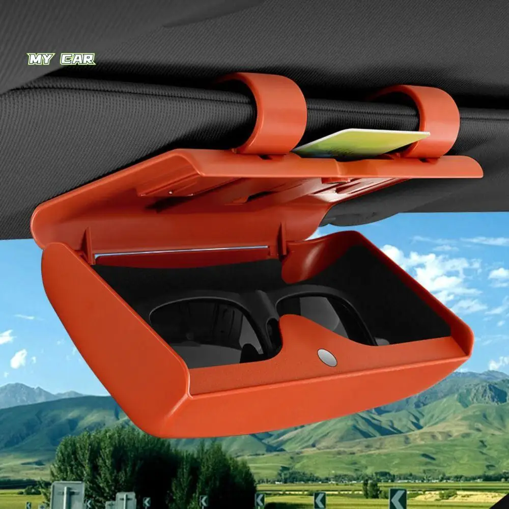 

Universal Magnetic Car Glasses Box Convenient Storage Stable Car Sunglasses Holder ABS Space Saving Eyeglass Case Seat Backrest