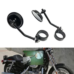 Motorcycle Aluminum Rearview Side Mirror For Sportster XL883 XL1200 883L 2004-2019 2018 Series Models for 38-41mm forks