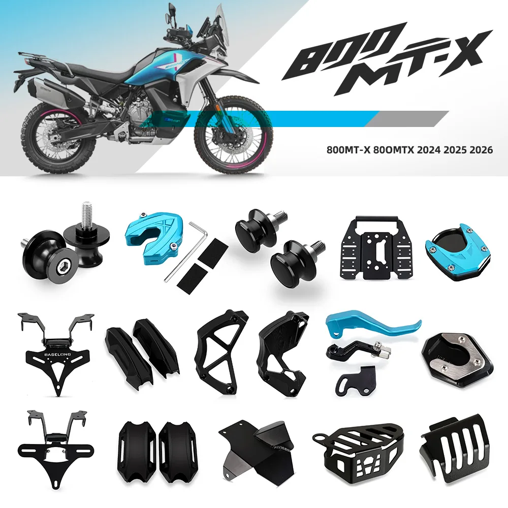 

FOR CF MOTO CFMOTO 800MT-X 800MTX 2024 2025 2026 Motorcycle Engine Crash cover Rear Front brake oil cup cover navigation bracket