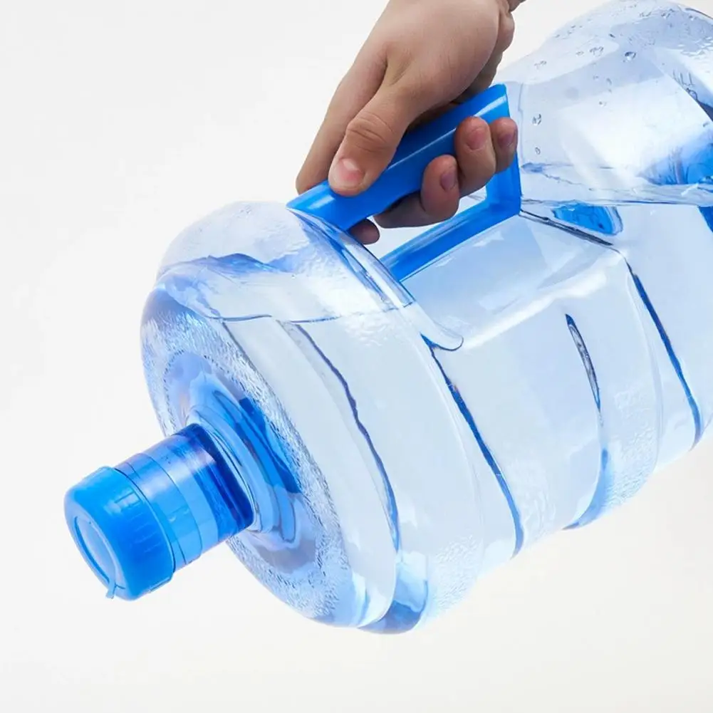 Thickened PET Water Bottle Jug Reusable Portable Mineral Water Container Outdoor Car Storage Bucket Food Grade Dispenser 5L 7.5L