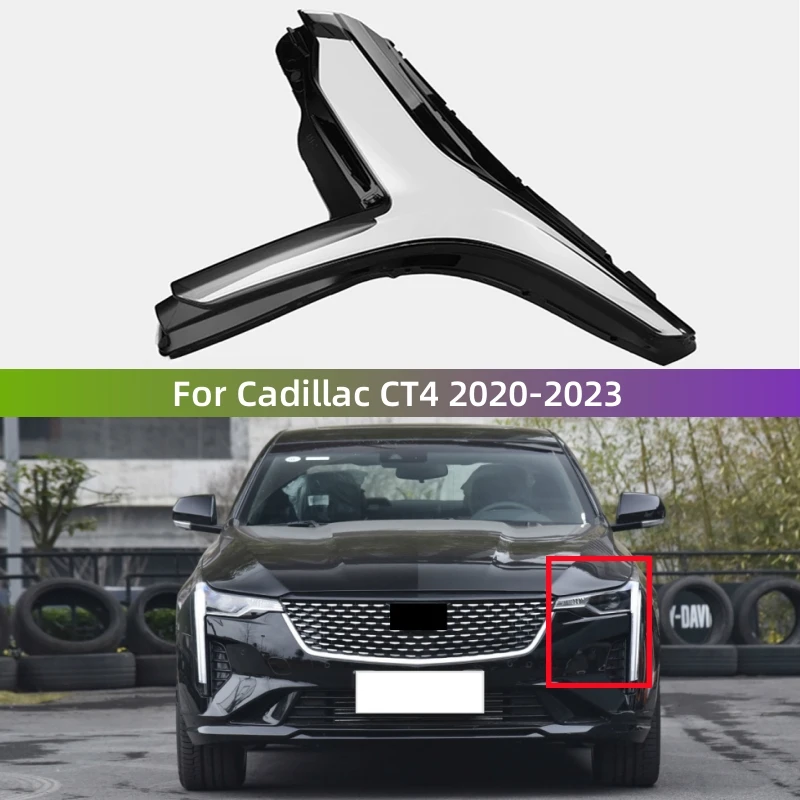 

For Cadillac CT4 2020 2021 2022 2023 Accessories Car Transparent PC Material Headlights Lights Glass Shell
