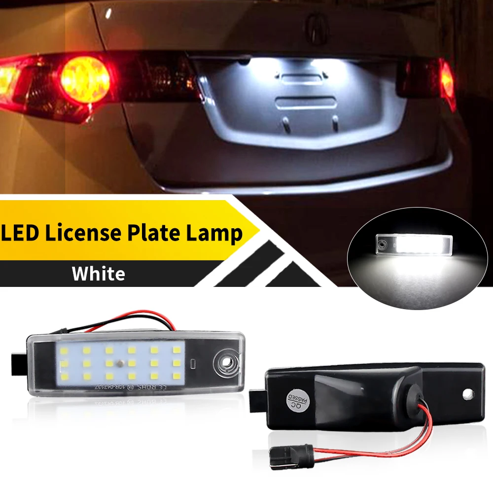 

2pcs OEM 12V 6000K Error Free LED Bright White Number License Plate Light For Toyota RAV4(JPP) - ACA3#,GSA3# 2005-up