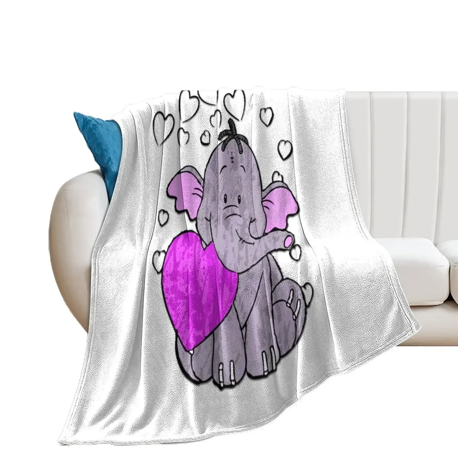 Heffalump Valentine Throw Blanket Bed Fashionable Sofas Blankets