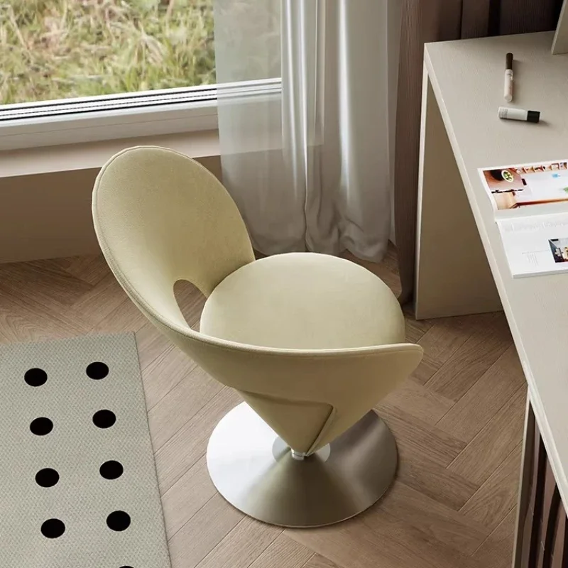 Sillas de comedor francesas de diseño simple, sillas giratorias minimalistas, muebles nórdicos de lujo, sillas para comedor, muebles para el comedor