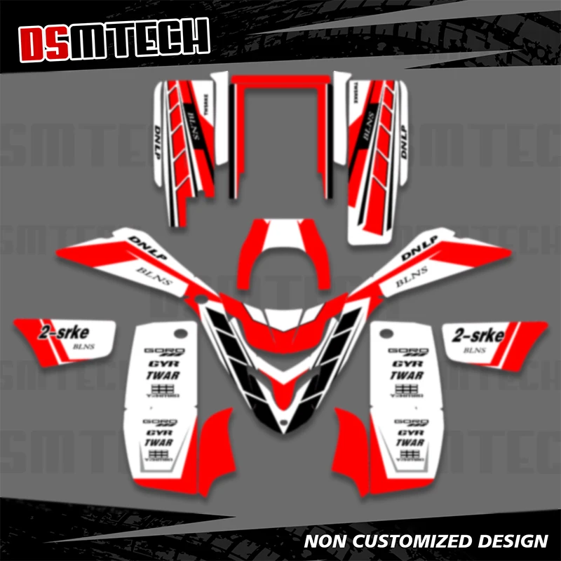

DSMTECH ATV Custom Graphics Background Decal Sticker Kit For Yamaha BLASTER 200 YFS 200 1988 -2006 2002 2003