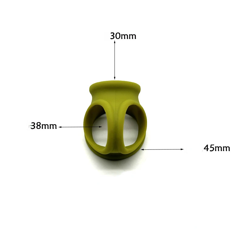 Silicone Penis Ring SM Testicle Bondage Ball Stretcher Cock Cage Semen Lock Dick Enlarger Male Masturbation Sex Supplies