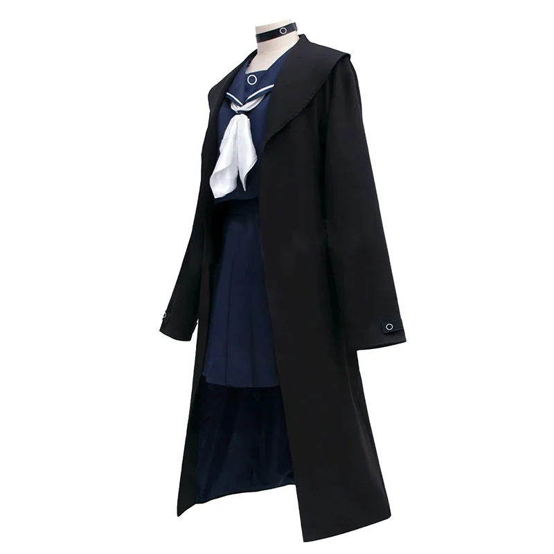 SingXeng gioco Blue Archive Purana Costume Cosplay Black Arona JK Trench lungo donna gonna marinaio vestito parrucca scarpe personalizza