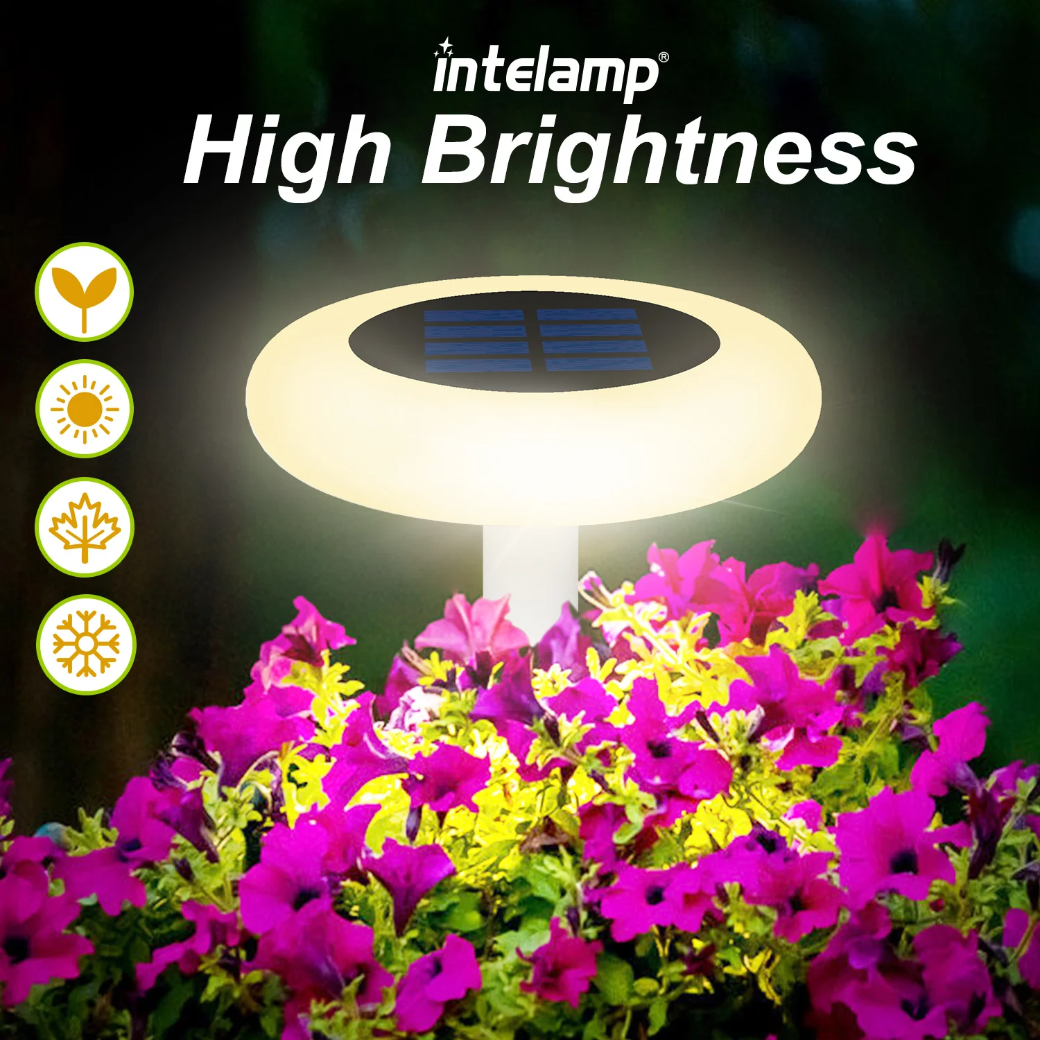 Outdoor Solar Light Colorful Garden Landscape Lawn Light Waterproof Intelligent Light Control Solar Lamp Home Yard Pathway Decor