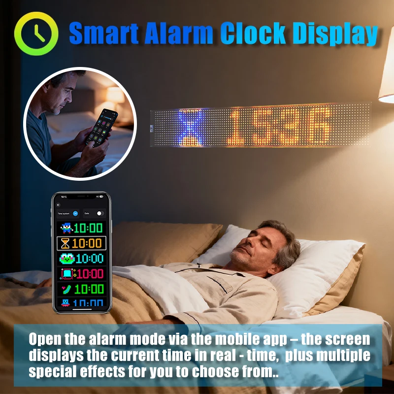 Demon Eyes Volledig transparant matrixpixelpaneel APP Afstandsbediening Programmeerbaar flexibel display voor auto-restaurants Etalage