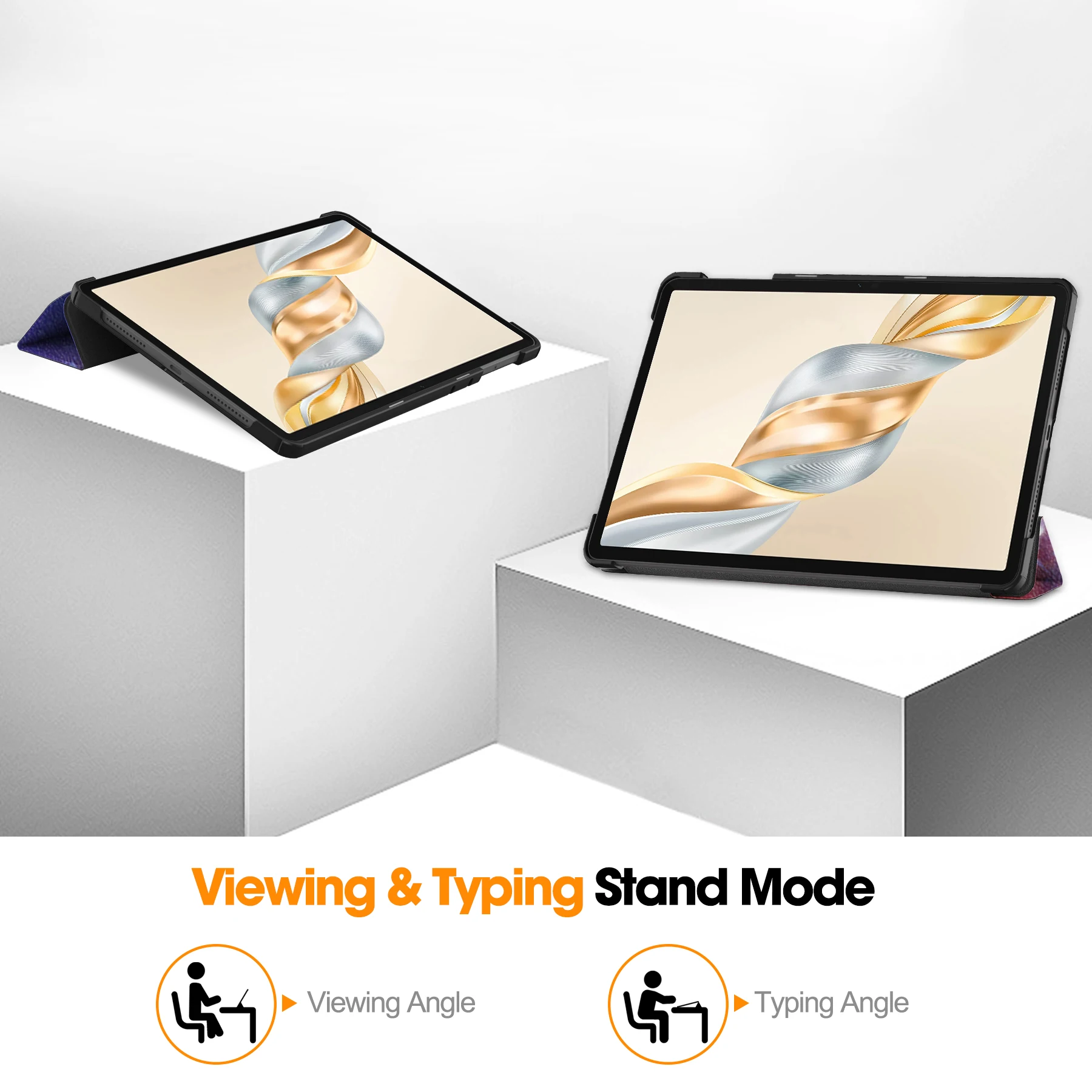 Trifold Magnetic Leather Stand Hard Tablet Cover For Honor Pad X9a Case 11.5 inch Funda For Honor Pad X9 Pro / X9A Case