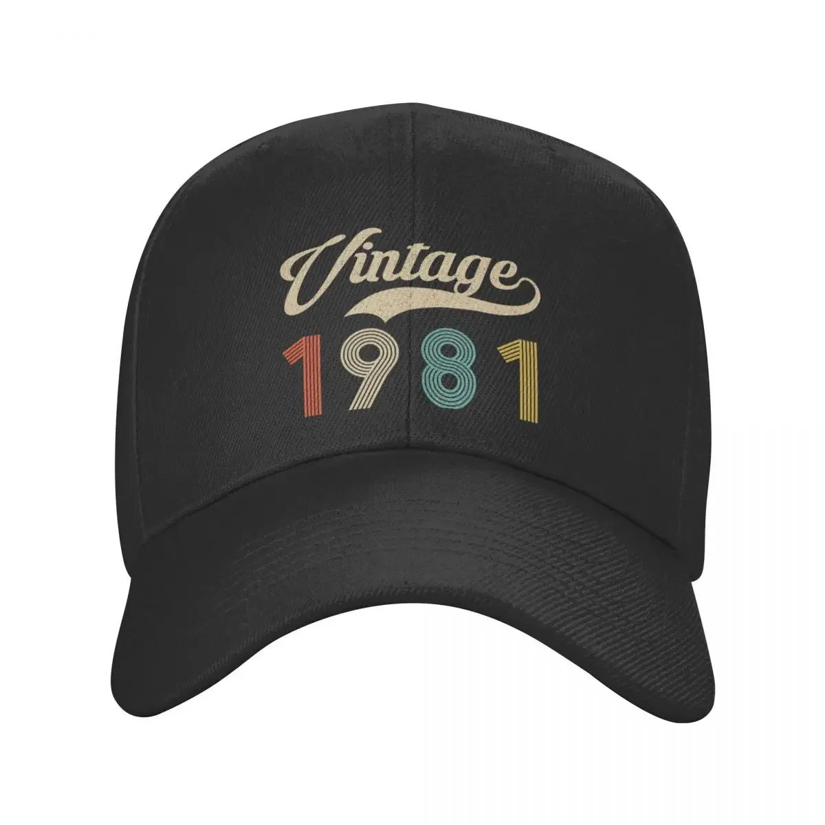 Vintage 1981 41th Birthday Baseball Cap for Men Women Adjustable Classic 41 Year Old Dad Hat Summer Caps Sports Spring Hats