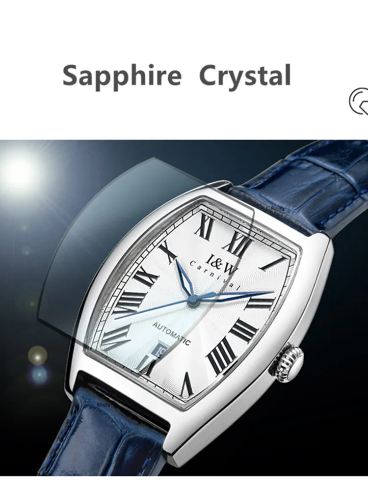 High-end Luxury Man Watch Carnival MIYOTA Automatic Mechanical Watch for Men Waterproof Sapphire Calendar Antique Reloj Hombre