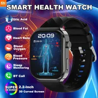 Xiaomi 2025 New AI Healthy Diagnose Smart Watch Blood Lipid Uric Acid Bluetooth Call Blood Pressure Health Smartwatch Men Women