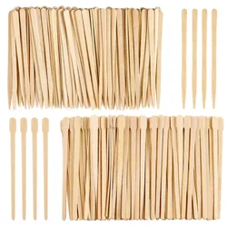 100Pcs Wooden Hair Removal Stick Face Wax Sticks Depilation Spatula Body Eyebrow Applicator Smooth Tongue Depressor Beauty Tools