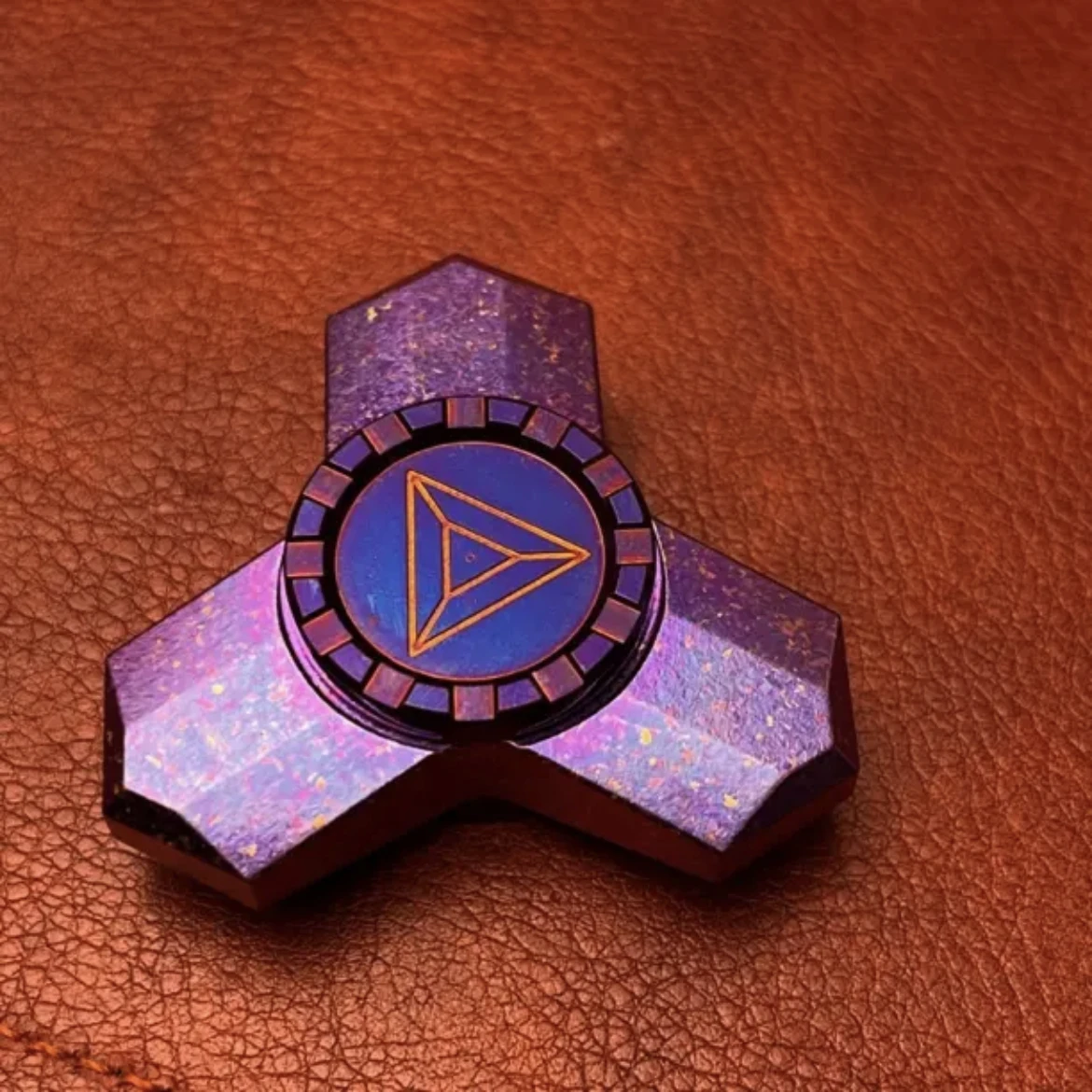 Titanium Alloy EDC Fidget Slider โลหะ Haptic Spinner Anti Stress Sensory ADHD Focus Magnetic Glide โต๊ะของเล่นผู้ใหญ่