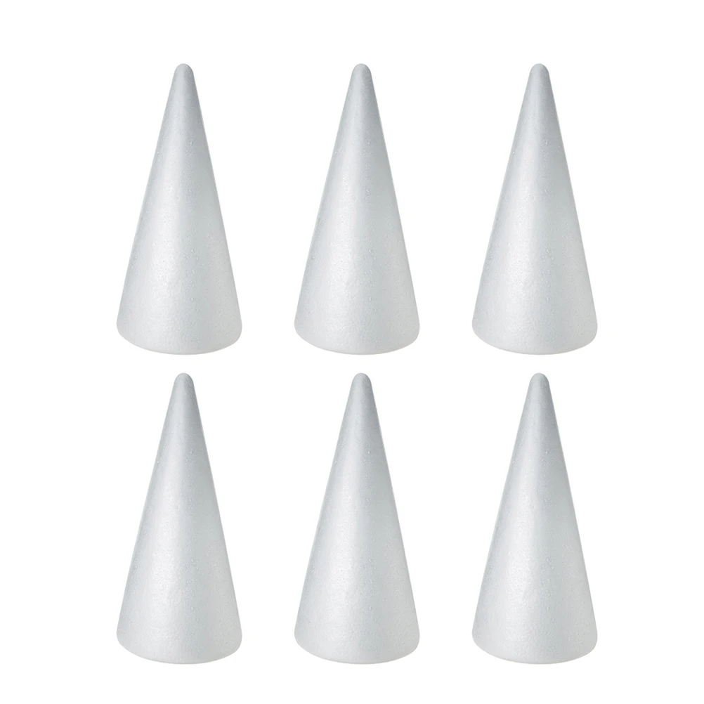 

12 Pcs Foam Cone Schaumstoffzapfen Dekoration Schaumstoffkegel Bead Diy Cones Child