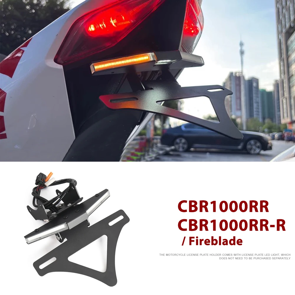 

Motorcycle Rear Short Tail Stock Tidy License Plate Holder Tailstock Bracket Kit For Honda CBR1000RR CBR 1000 RR-R 2020-2025