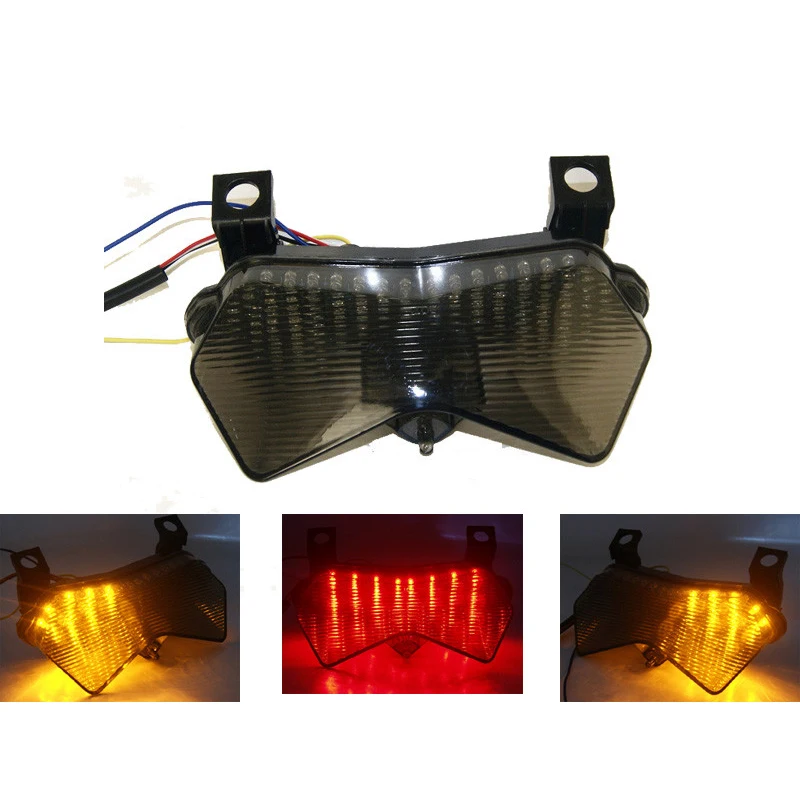 WAASE-enquêter Arrière LED Intégré pour Kawasaki Z750 2004 2005 2006
