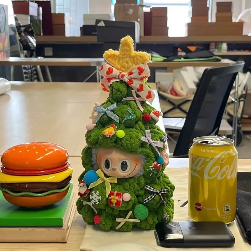 

For Labubu clothes No Dolles Labubu Christmas Tree Cute Christmas Doll Labubu Cloth Head Set Doll Clothing Accessories