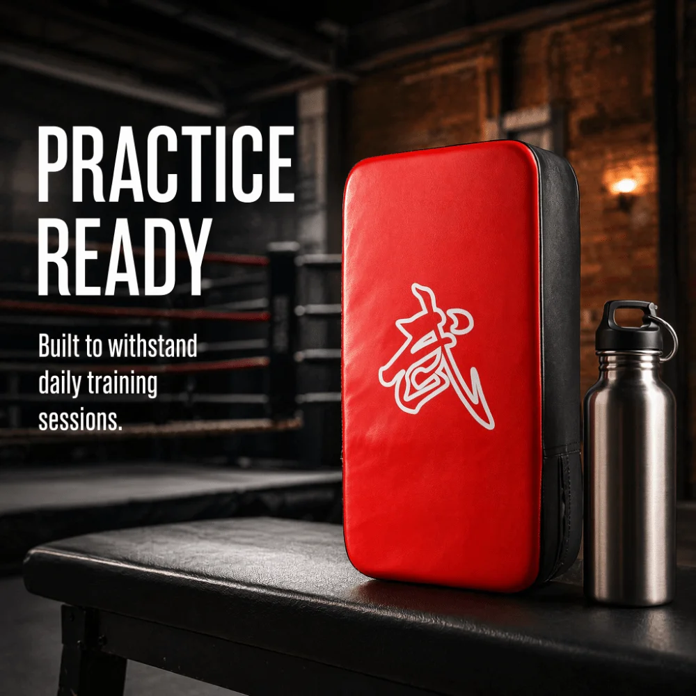 PU Taekwondo Kick Shield EVA Filling Rounded Corners Training Kick Pad Curved Surface Hand Grip Strike Target Pad Karate Drills