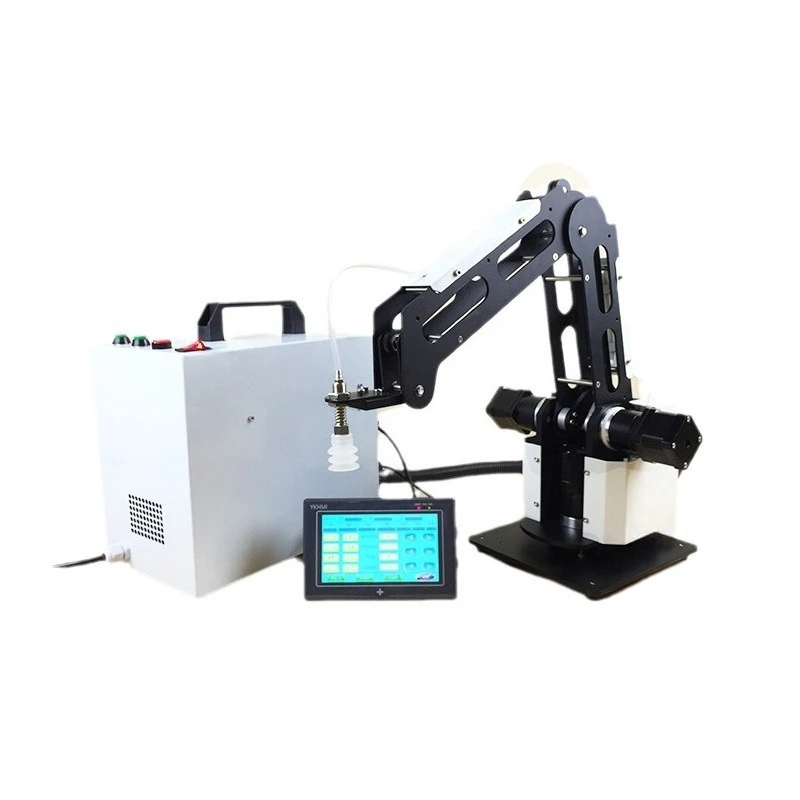 Desktop small industrial three-axis robot arm teaching device sorting robot