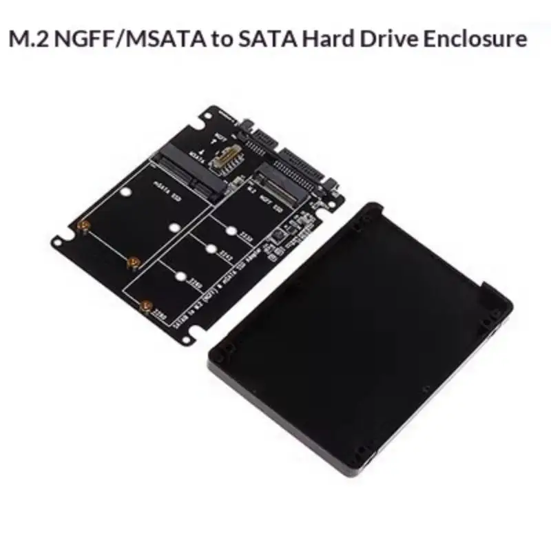 Easy Install Mini MSATA to 25 SATA 22Pin Converter Adapter Card Universal Set for Efficient Storage Upgrade