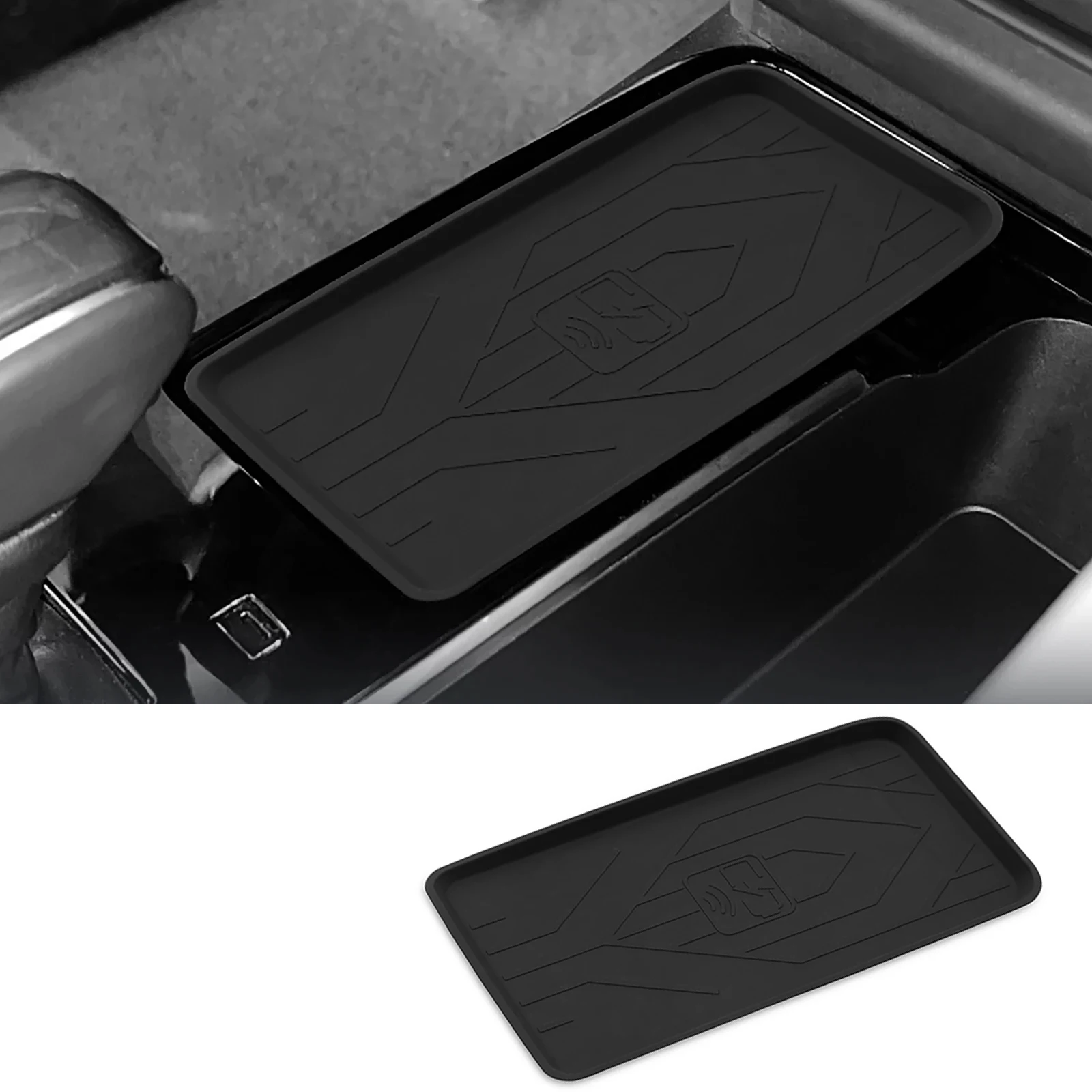 for Toyota Camry 2025 Anti-skid Pad Center Console Car Phone Wireless Charging Anti-Slip Soft Silicone Car Accessories Non-slip