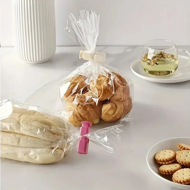 Clips de scellage des aliments, 10 pièces, sac de rangement du pain réutilisable, Clip pour sacs d'emballage de collation, pince à ressort, Gadgets de cuisine, pinces de scellage