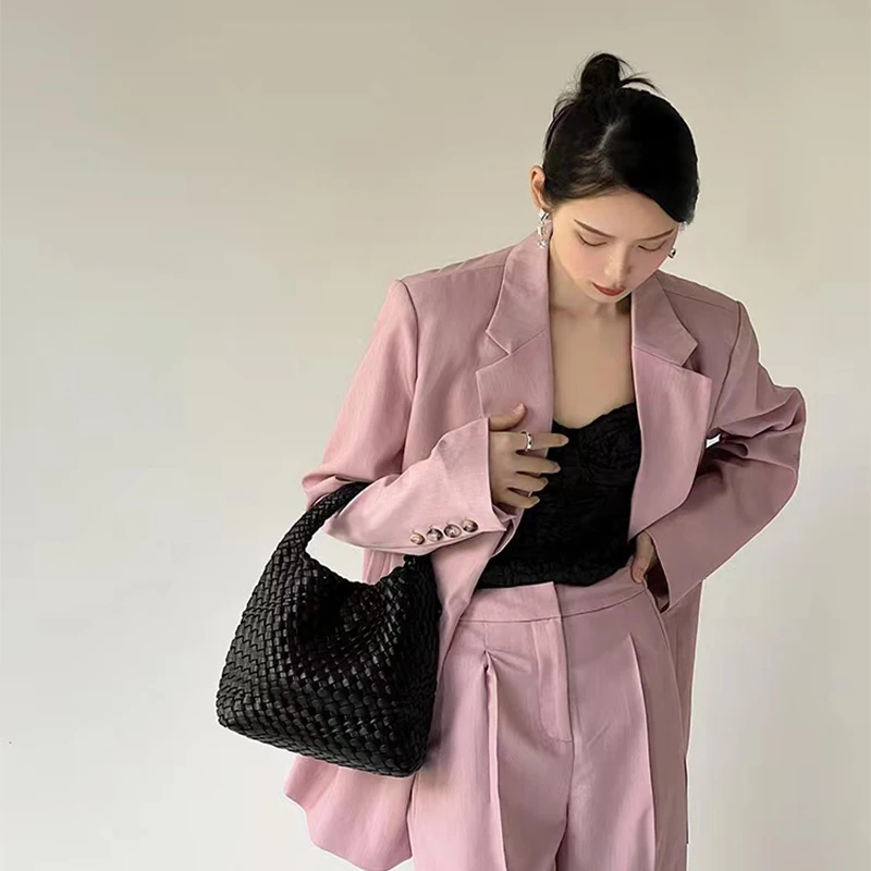 Knitting Handbag For Women Small Size Woven Tote Bag 2023 Luxury Brand Composite Bag Large Capacity bag Female Bag