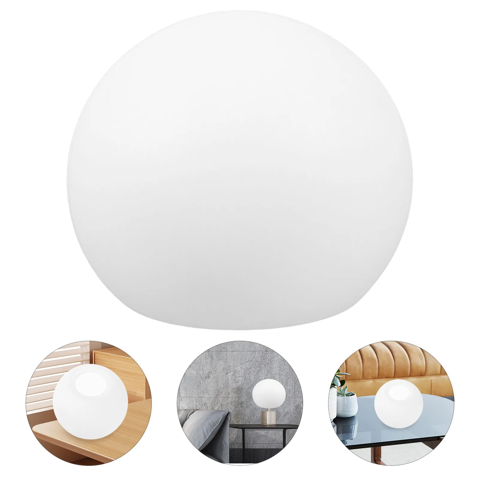 25Cm Plastic Globe Lamp Shade Outdoor Round Lampshade for Warm Ambient Lighting Parks Shopping Malls Easy Install Replacement