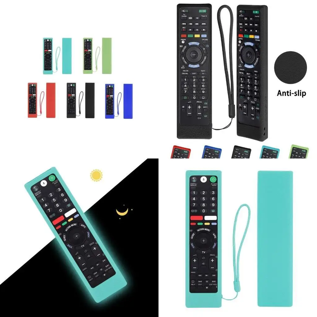 

R53C Protective Silicone Cover Shockproof Sleeve Anti-lost Sleeve for RM-ED050 RMT-TX200C RMT-TX102U Remote Controller