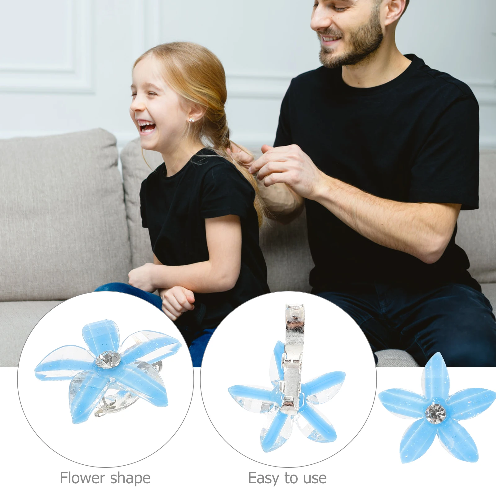 

10 Pcs Children's Hairpin Jewelry Clips Accessories Kids Claw Rhinestones Toddler Mini