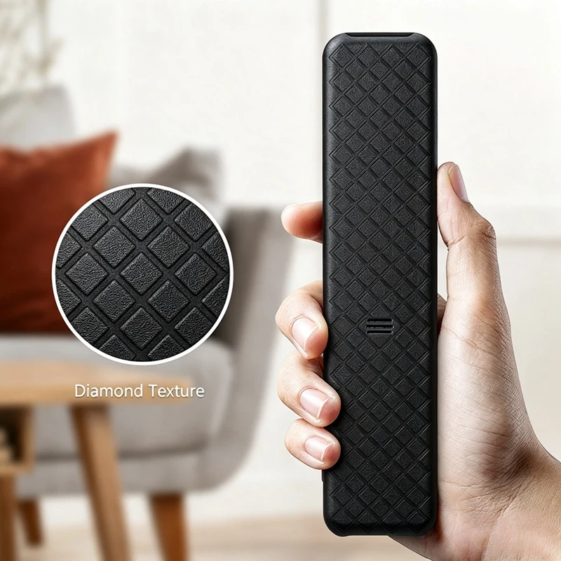 ABUO Silicone Protective Case for SONY RMF-TX920U/TX910U TV Remote Shockproof Anti-Slip Cover Black