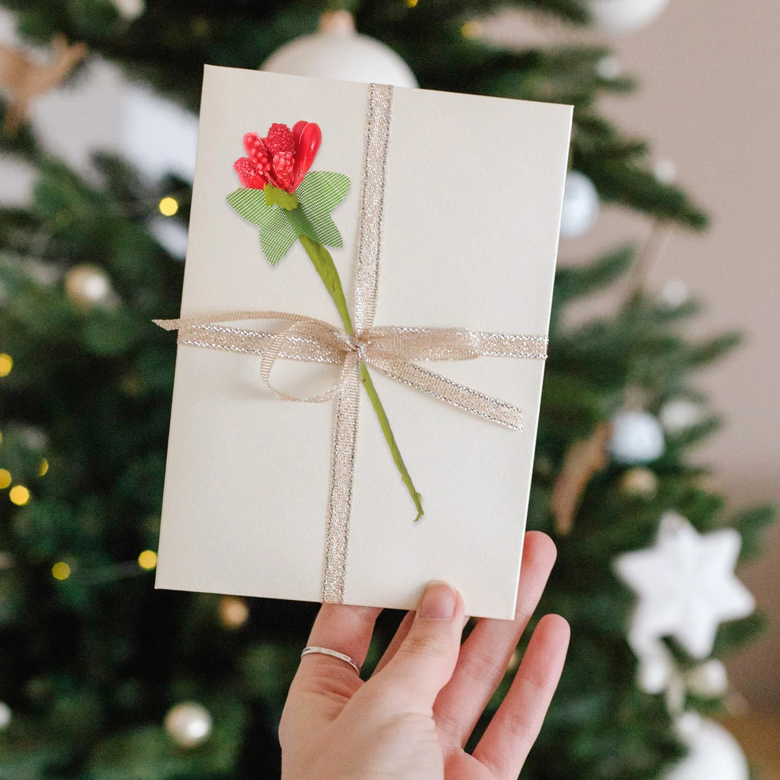 

144pcs Artificial Flower BouquetMini Flowers for Crafts Wedding Decor DIY Supplies Party Ornament Bright Color Fake Red