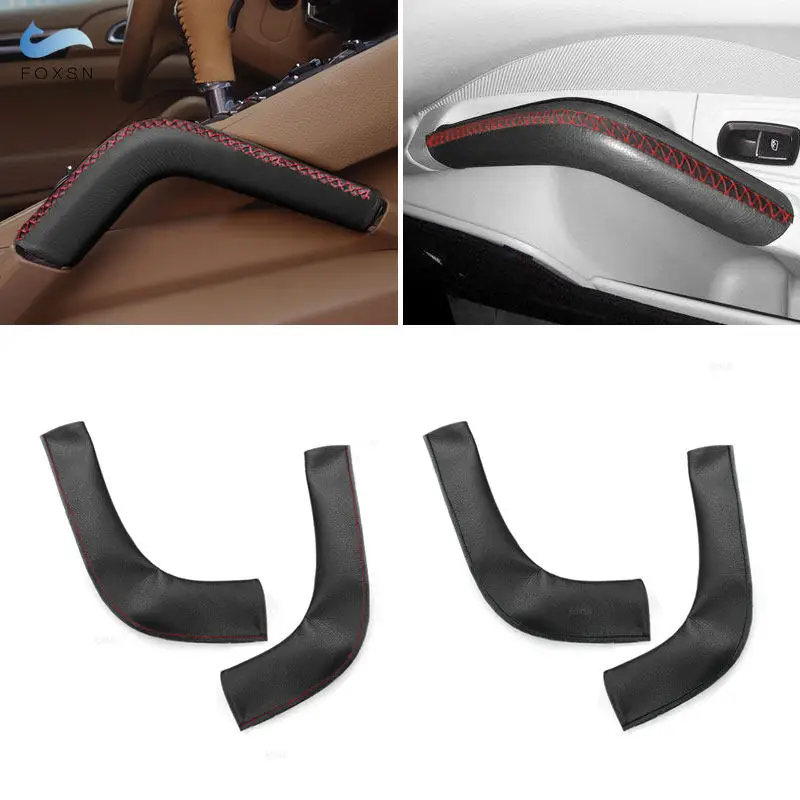 

Для Porsche Cayenne 2011 2012 2013 2014 2015 2016 ручная работа из микрофибры, кожаный автомобильный центр/дверной подлокотник, панель, накладка на ручку