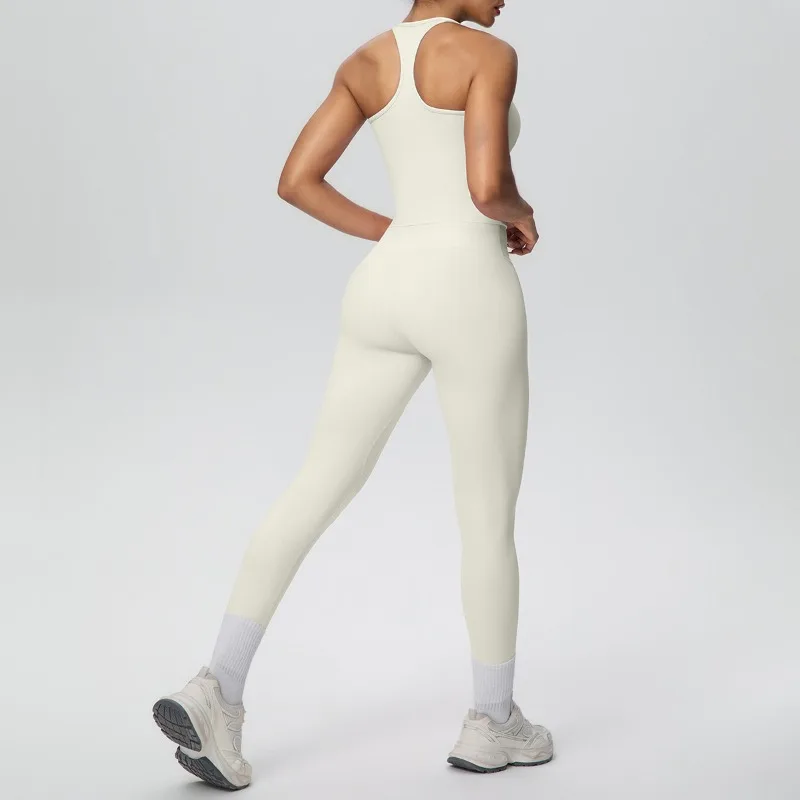 

Women's 2 Piece Yoga Set Sports Gym Workout Suit Slim Fit Vest Long Pants Tracksuit High Waist Hip Lifting Sportswear