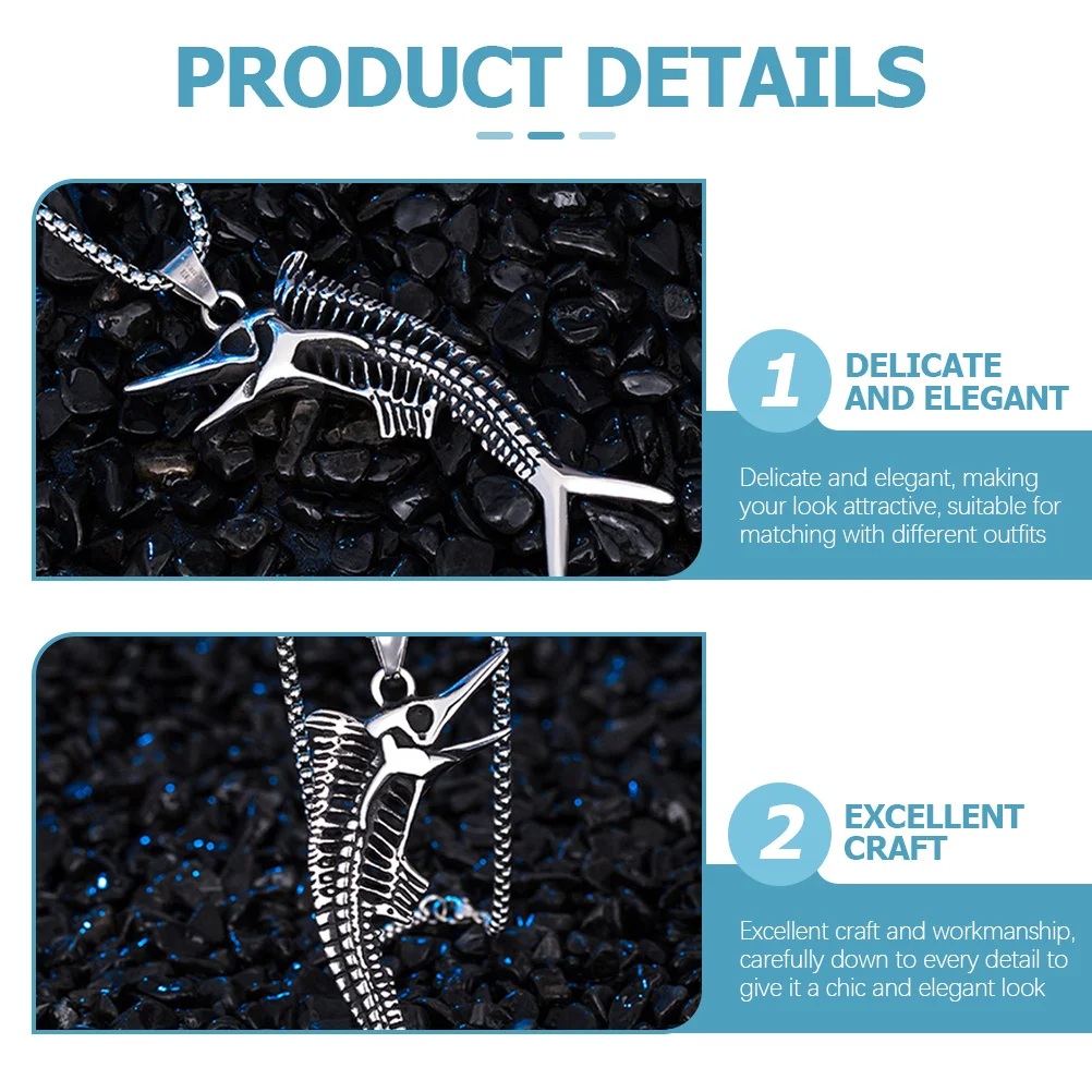 

Fishbone Necklace Chain Delicate Metal Pendant Sweater Jewelry Elegant Clavicle Chain for Women Stylish Fashion Accessories